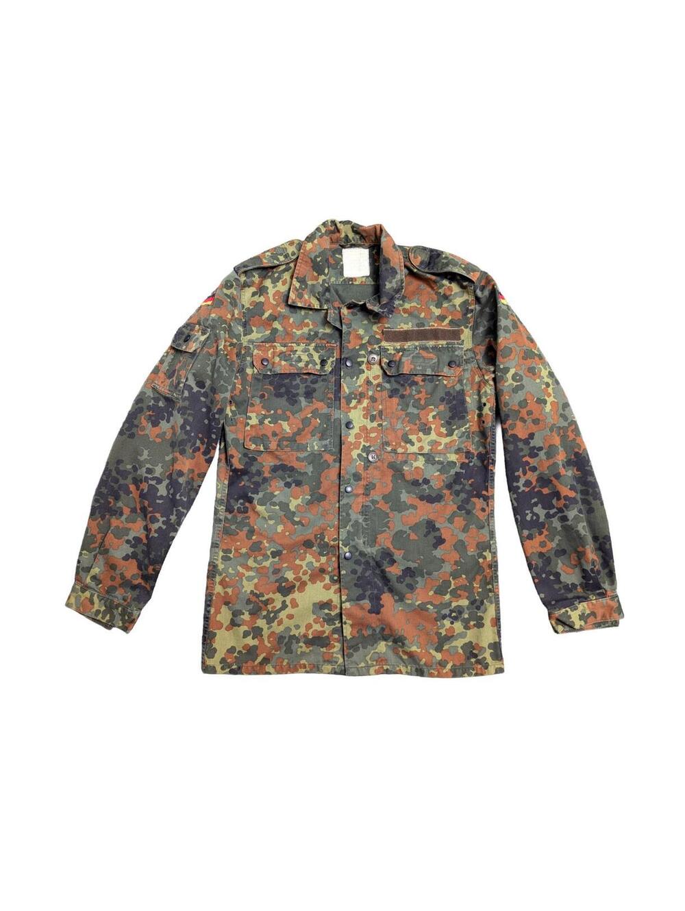 German Army Bundeswehr Flecktarn Camo Field Shirt - Small